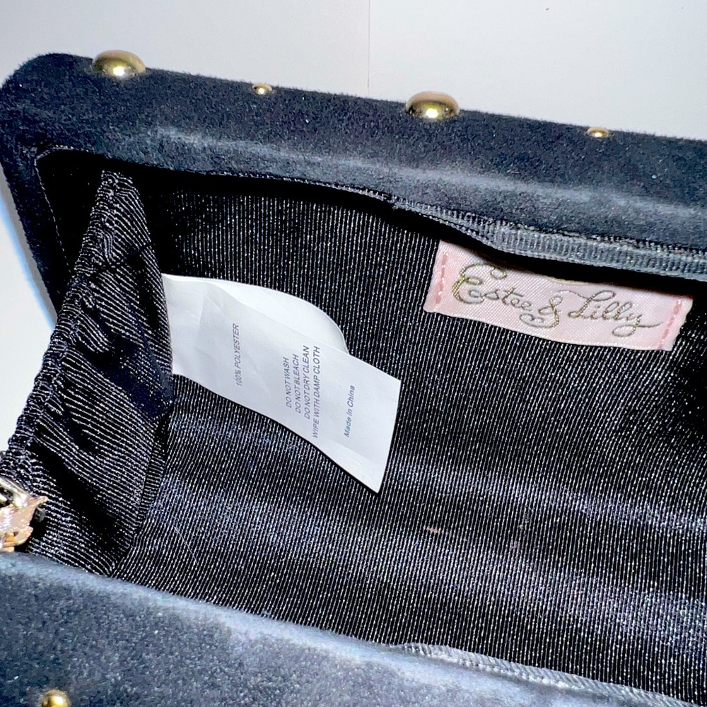 Gold Studded Clutch with Chain - Picture 4 of 4